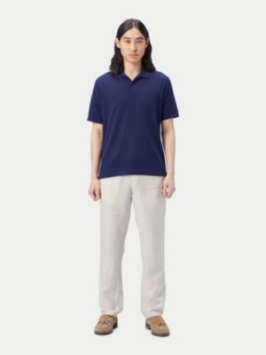 Men's Cotton Silk Cashmere Blend Polo Shirt