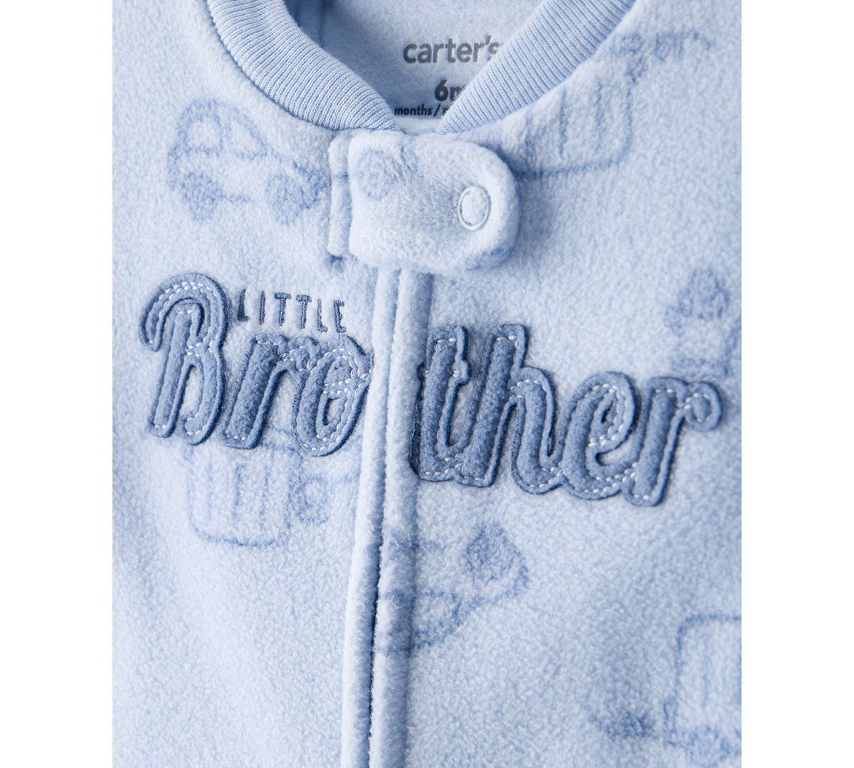 Carter's Baby Girls 2-way Zip Sleep And Play Coverall In Blue
