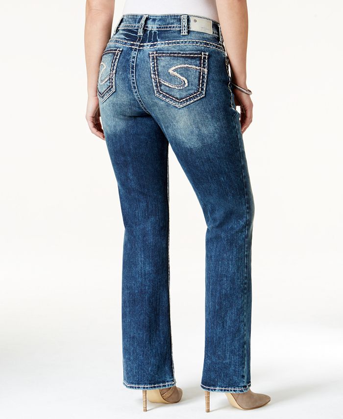 Silver Jeans Co. Plus Size Suki Slim Bootcut Jeans - Macy's