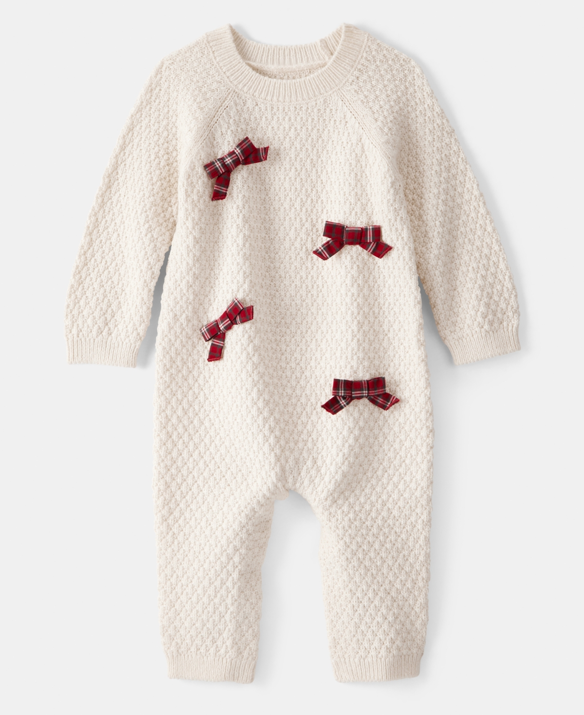 Carter's Baby Girls Long Sleeves Jumpsuit In White