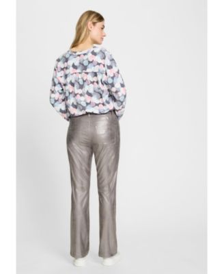 Women's Metallic Soft Leather Look Pant