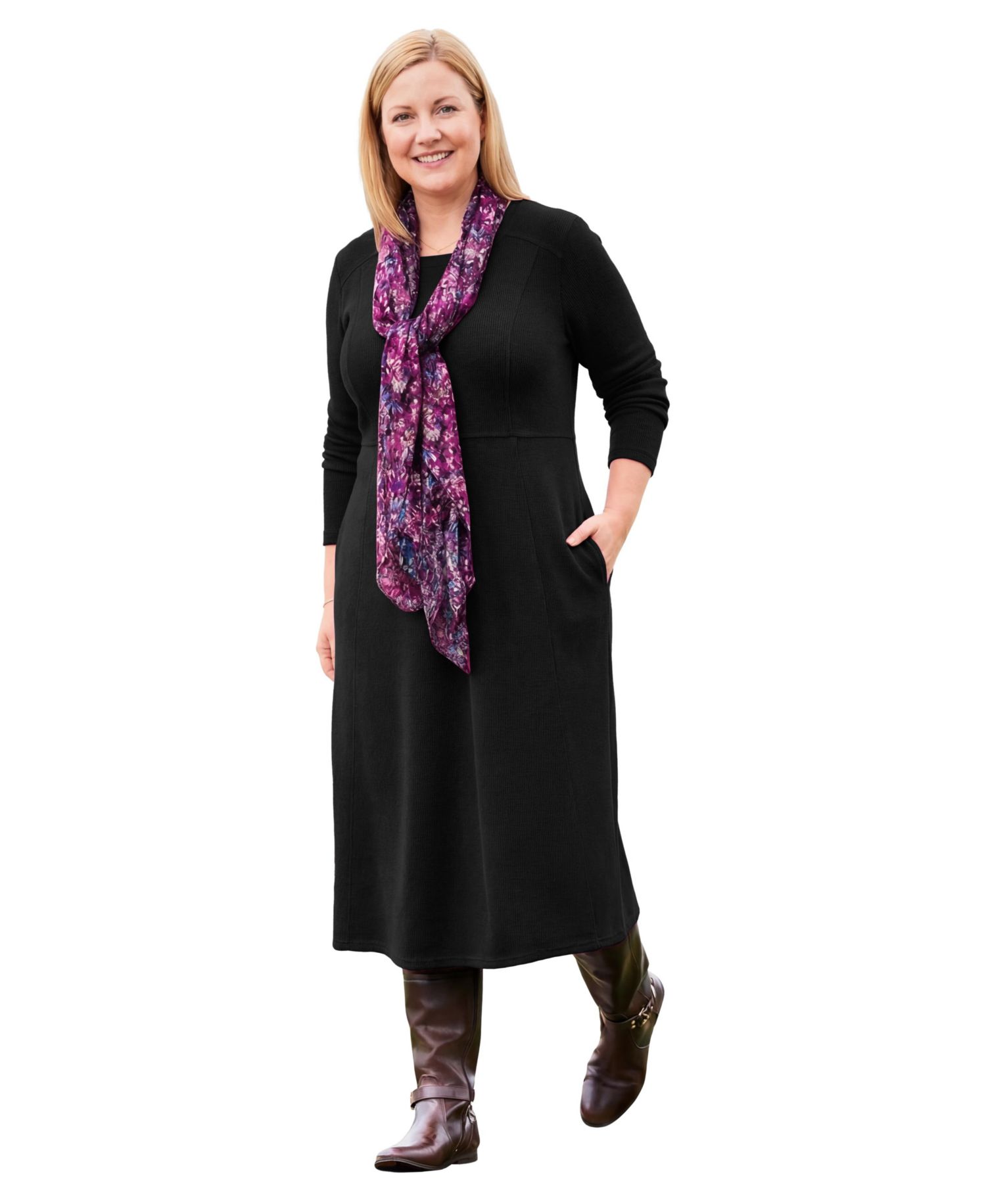 Women's Within Thermal Knit A-Line Dress