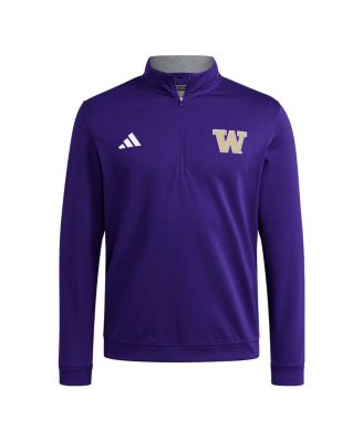Men's Purple Washington Huskies Elevated Tri-Blend Quarter-Zip Pullover Sweatshirt