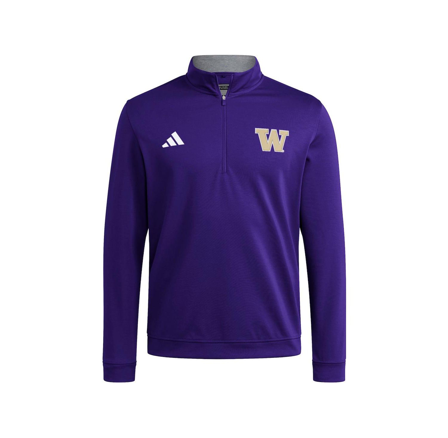 Men's Purple Washington Huskies Elevated Tri-Blend Quarter-Zip Pullover Sweatshirt