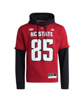 Men's Red NC State Wolfpack Jersey Pullover Hoodie
