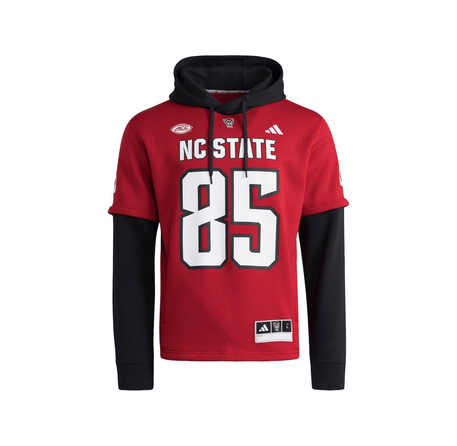Men's Red NC State Wolfpack Jersey Pullover Hoodie