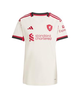 Women's White Liverpool 2025/26 Away Replica Jersey