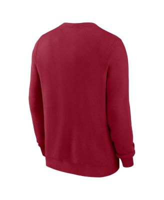 Men's Crimson Alabama Crimson Tide Arched Seal Pullover Sweatshirt
