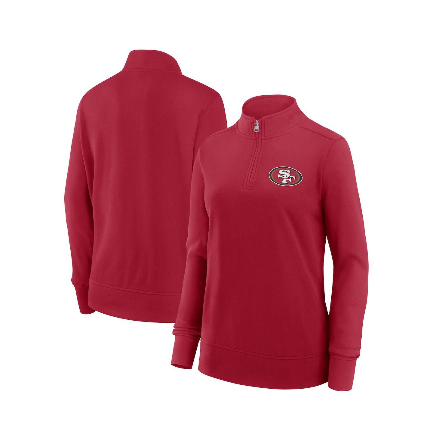 Женская куртка Logo Athletic Scarlet San Francisco 49ers Velocity Quarter-Zip — фото 2