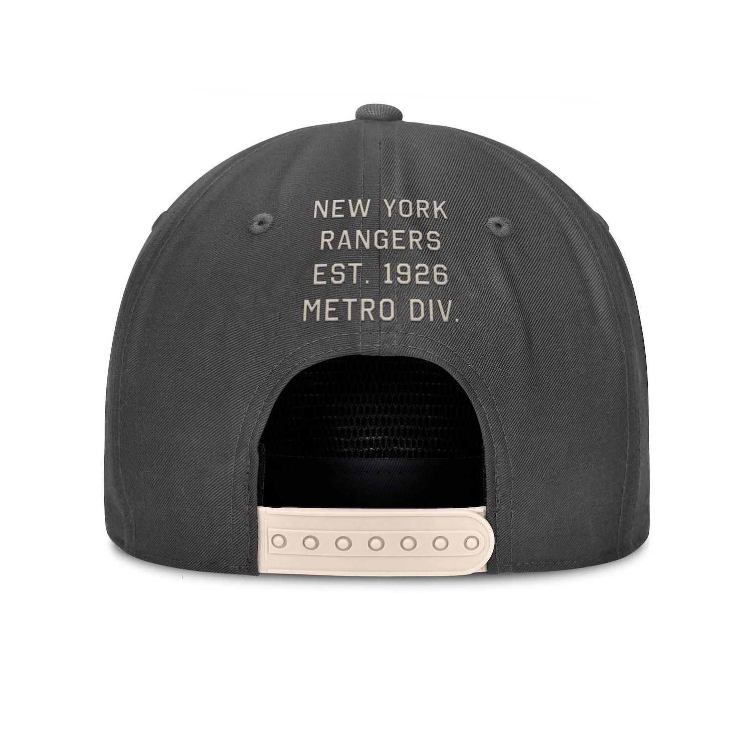 Men's Charcoal New York Rangers Closer Adjustable Hat