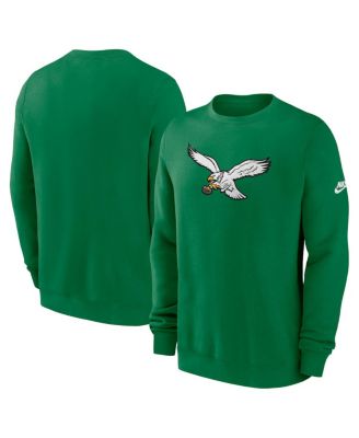 Fanatics - Men's Kelly Green Philadelphia Eagles Swing Pass Rewind Club Pullover Sweatshirt
