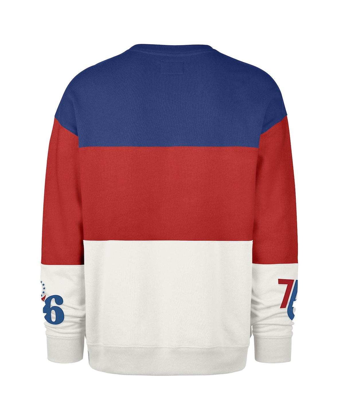 47 Brand Men's And Women's Red Philadelphia 76ers 2024/25 City Edition On Five Maximalist Pullover Sweatshirt In Multi