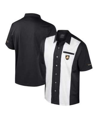 Colosseum - Men's Black Army Black Knights Strike Bowling Button-Up Shirt