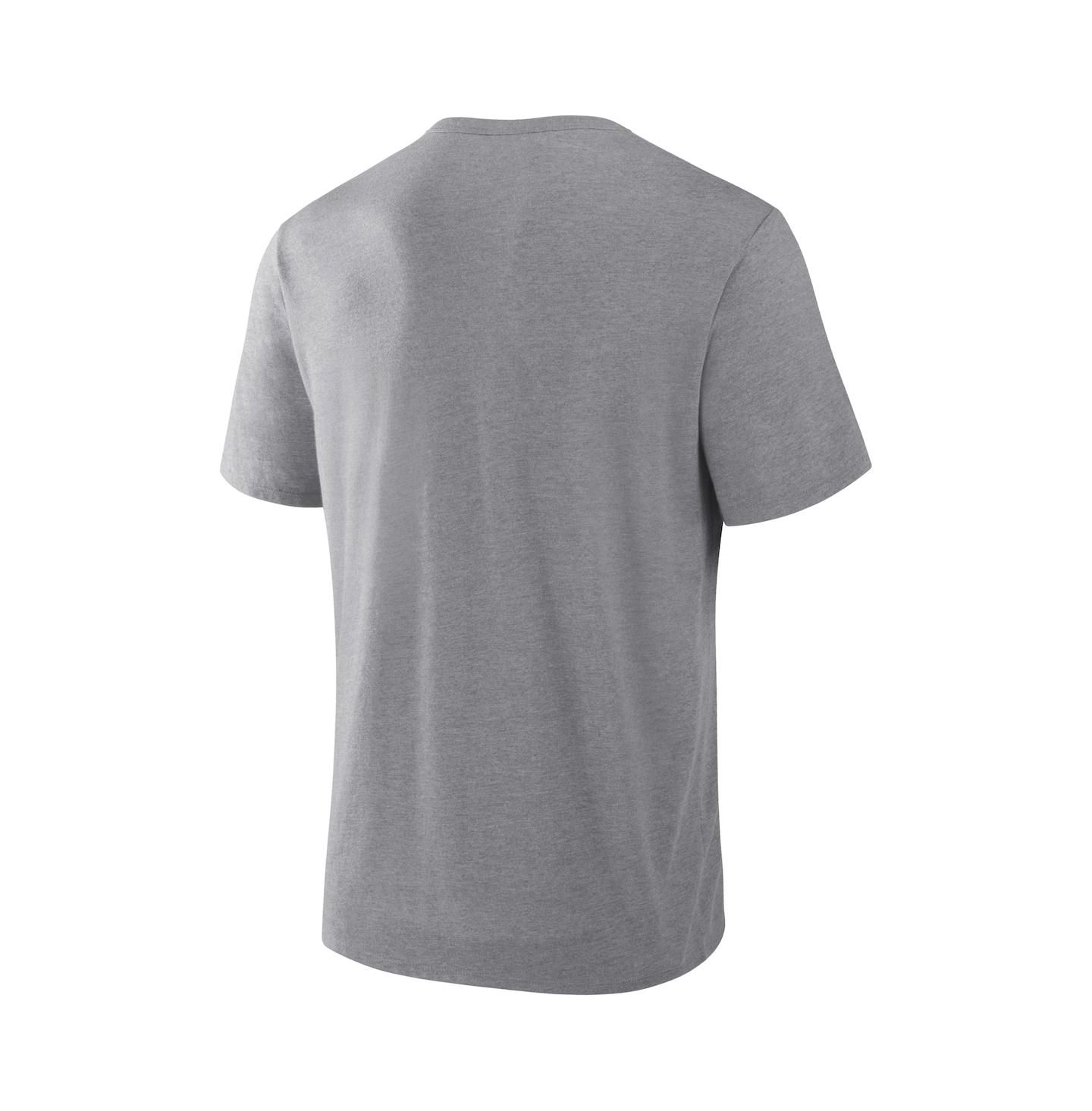 Мужская футболка Fanatics Heather Gray Buffalo Bills Pass Rush Tri-Blend — фото 3