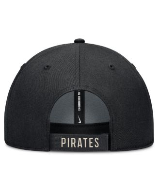 Men's Black/Natural Pittsburgh Pirates Statement Club Performance Adjustable Hat