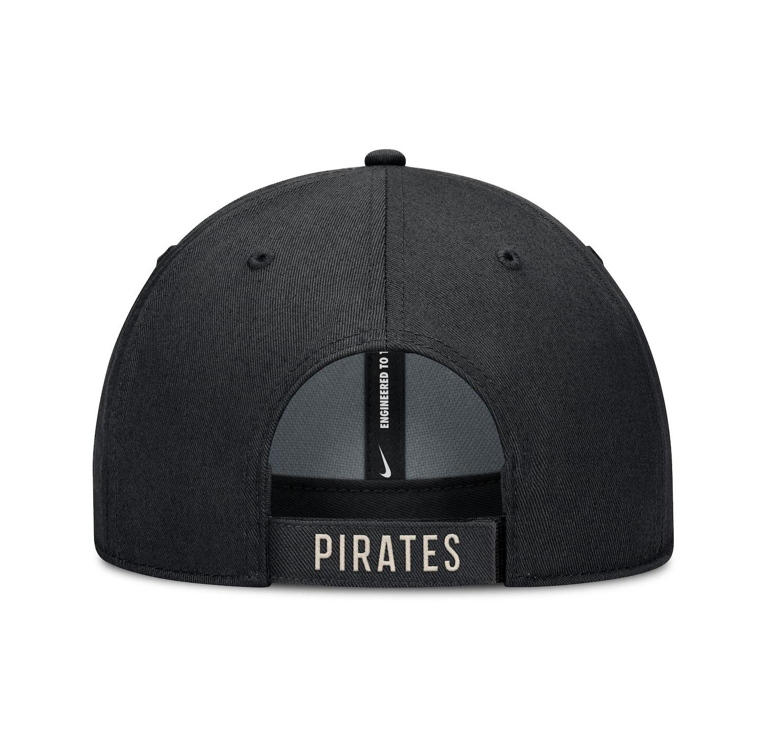 Men's Black/Natural Pittsburgh Pirates Statement Club Performance Adjustable Hat