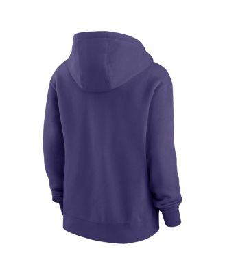 Women's Purple Baltimore Ravens Club Fleece Pullover Hoodie