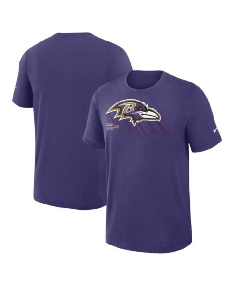 Мужская футболка Fanatics Nike Baltimore Ravens Left End Run Slub Performance, Purple