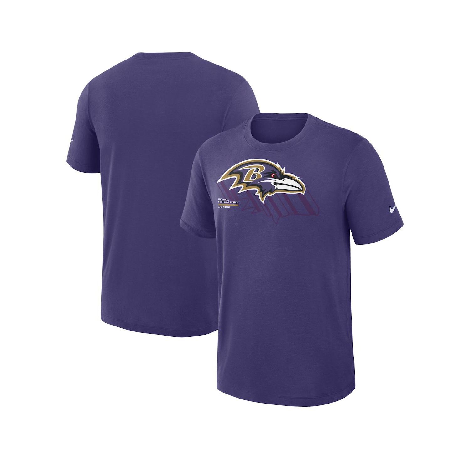 Nike Men's Purple Baltimore Ravens Left End Run Slub Performance T-Shirt