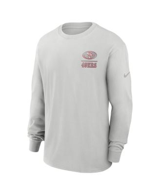Men's Gray San Francisco 49ers Essential Heavy Max90 Long Sleeve T-Shirt
