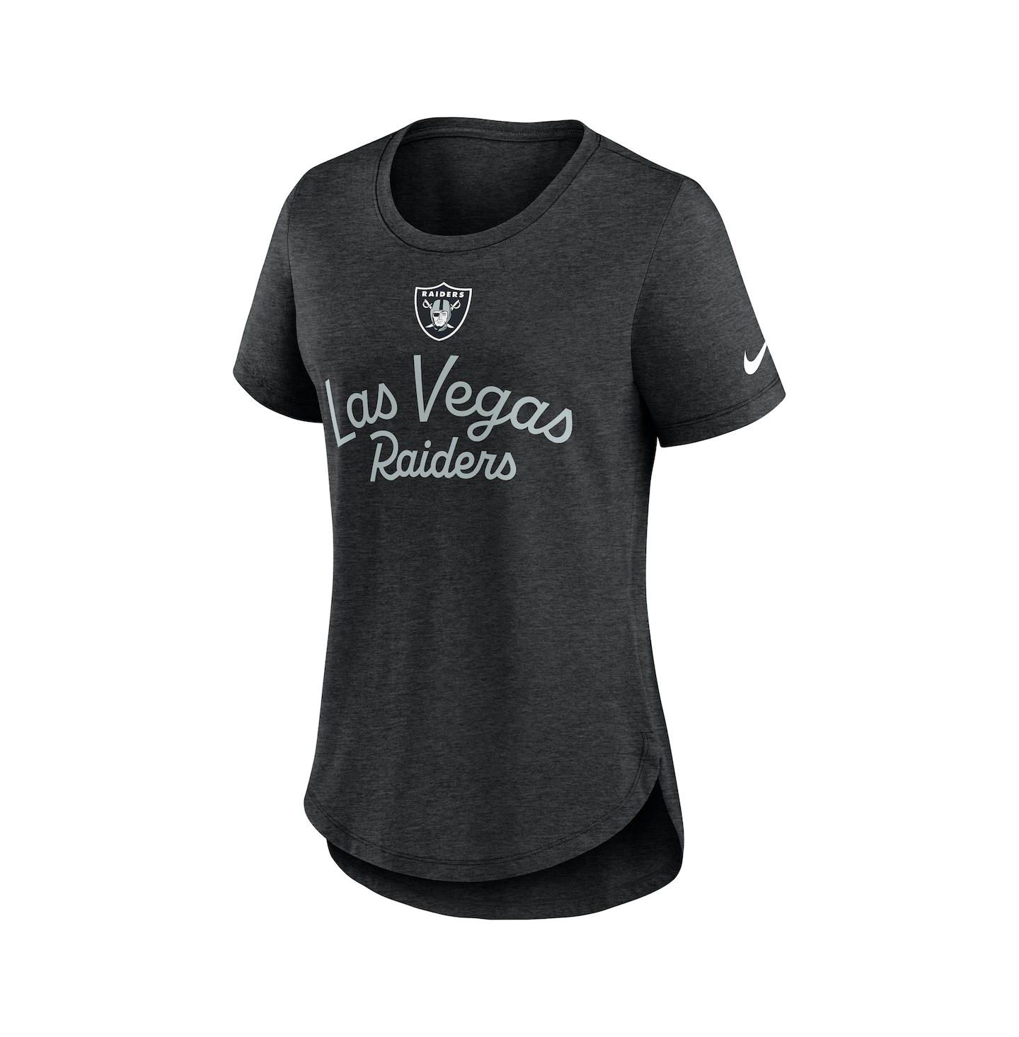 Женская футболка Nike Black Las Vegas Raiders Script Tri-Blend — фото 2
