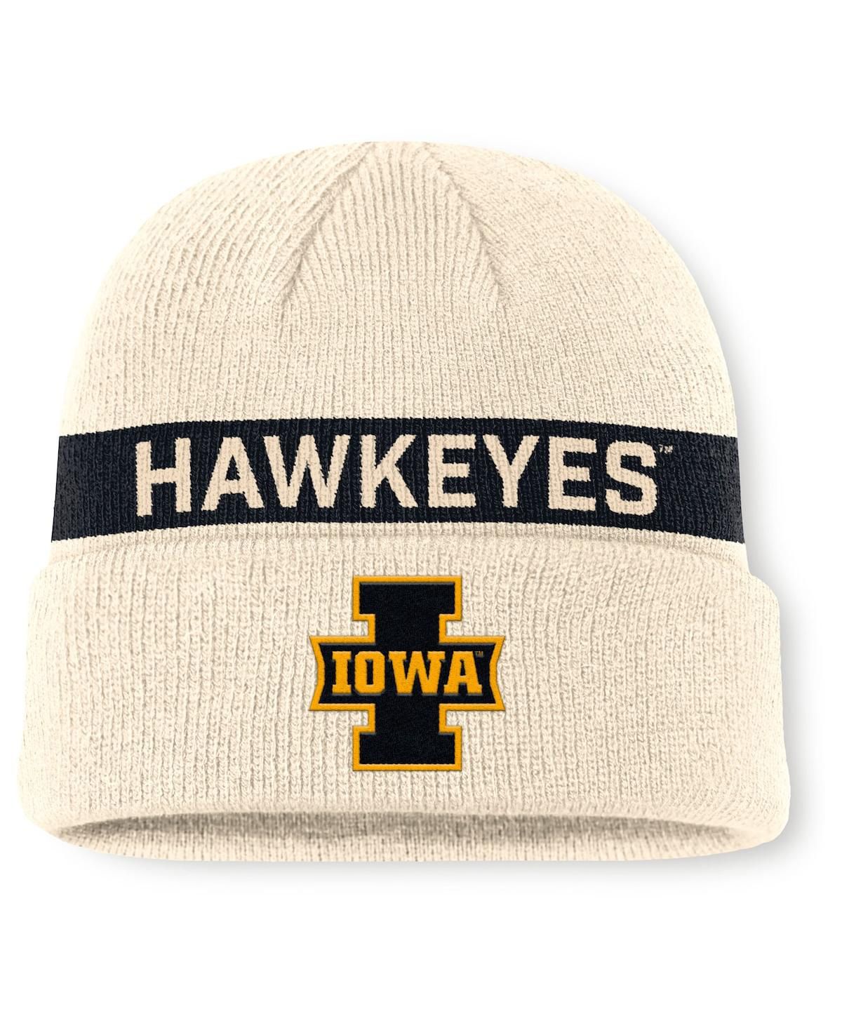 Мужская вязаная шапка с манжетами из натурального материала Iowa Hawkeyes Peak Prime Time Utility