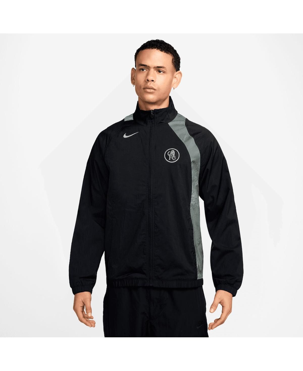 Мужская черная спортивная куртка Chelsea 2025/26 T90 из репеллента