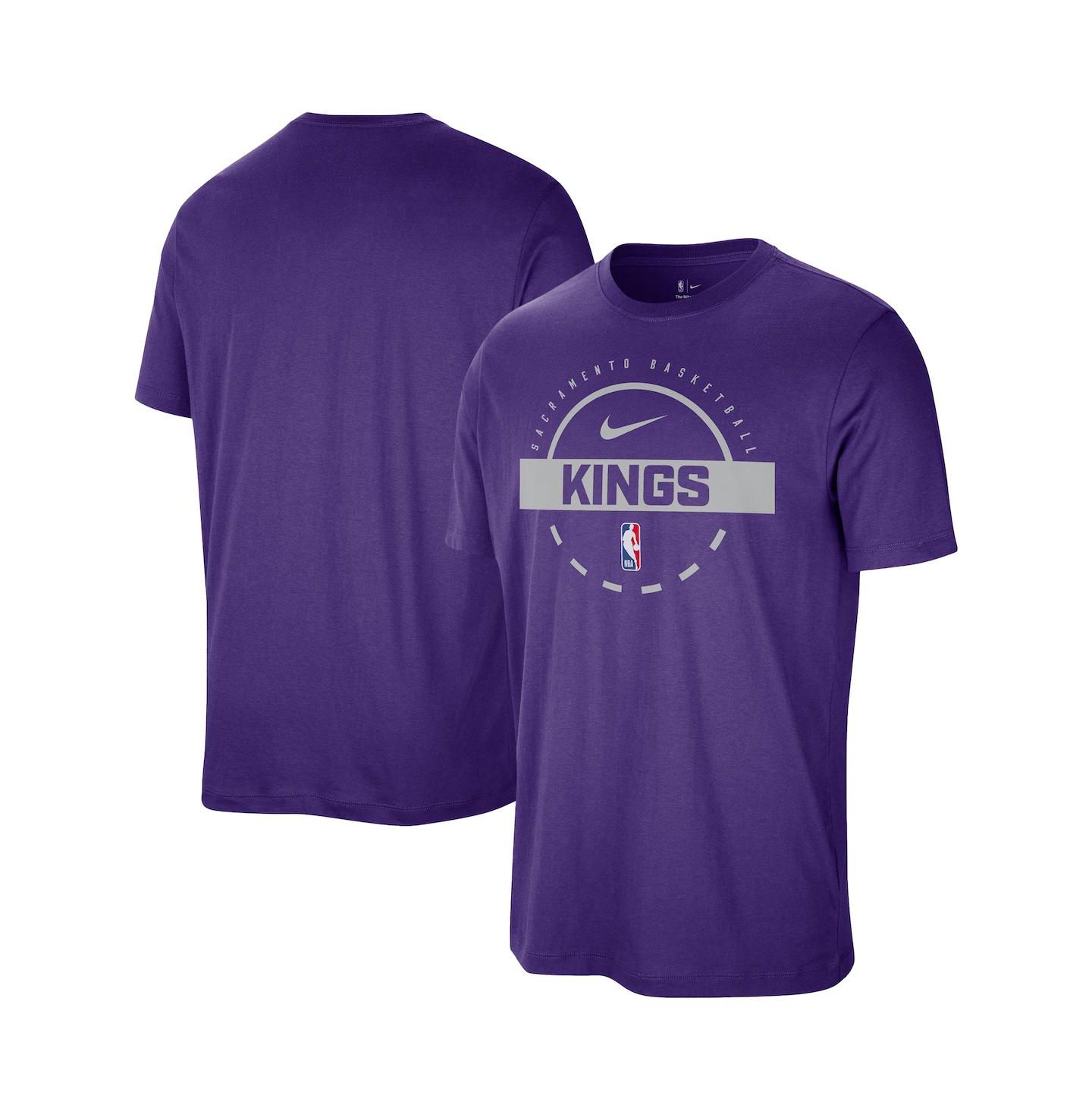 Мужская футболка Nike Purple Sacramento Kings Authentic Practice — фото 1