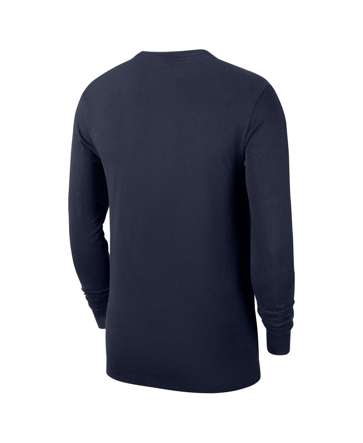 Nike Men's Navy Indiana Pacers Authentic Long Sleeve Practice T-shirt In Blue