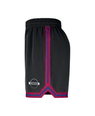 Men's Black New York Knicks Authentic Practice DNA Woven Performance Shorts