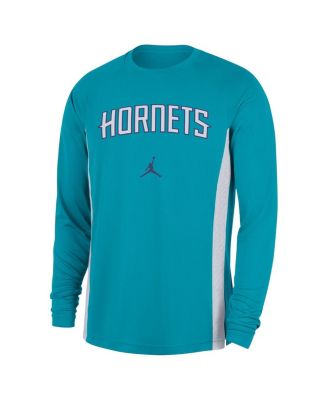 Men's Teal Charlotte Hornets 2025/26 Authentic Pre-Game Legend Dri-FIT Long Sleeve Shooting Shirt