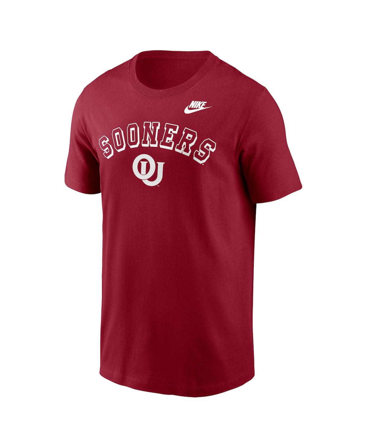 Nike Men's Crimson Oklahoma Sooners Legacy Nickname T-shirt In Red