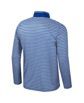 Men's Blue UCLA Bruins Striped Quarter-Zip Sweatshirt