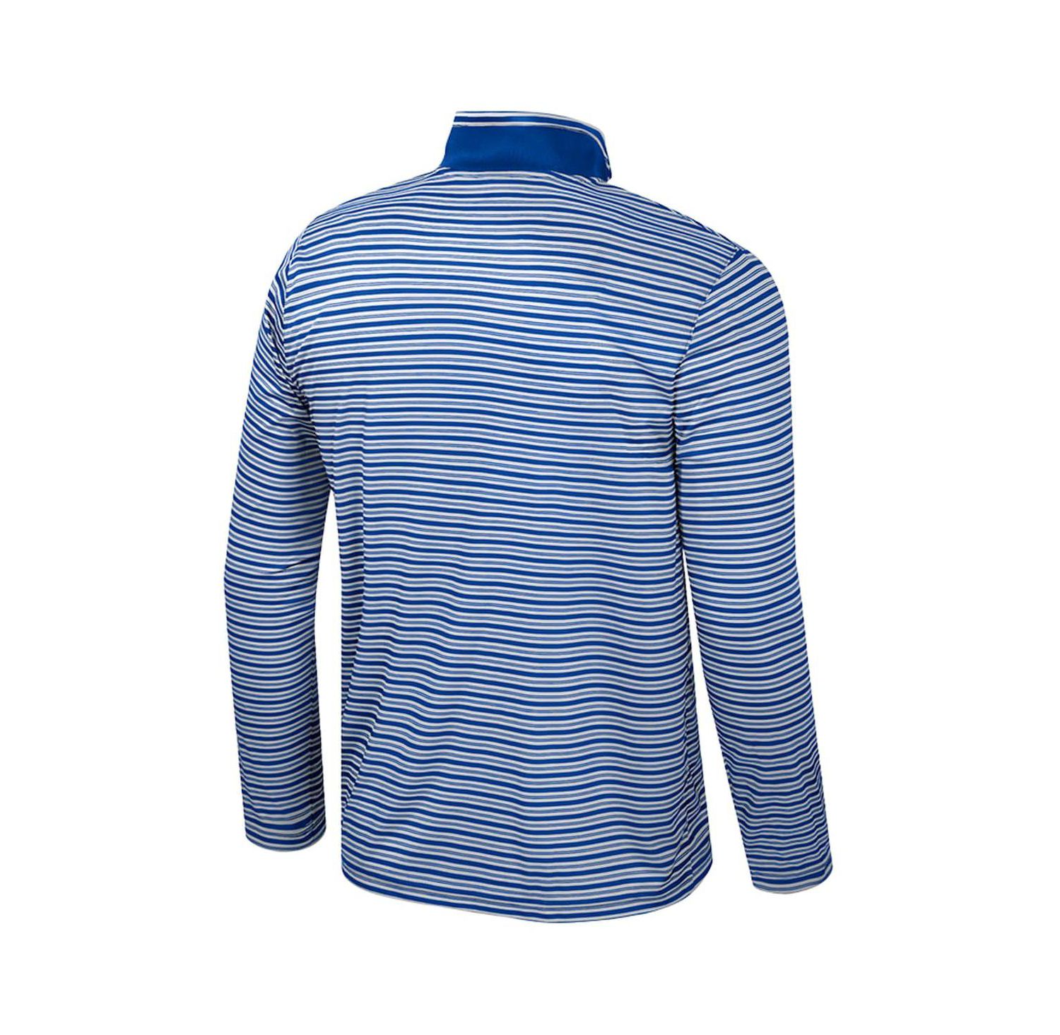 Men's Blue UCLA Bruins Striped Quarter-Zip Sweatshirt