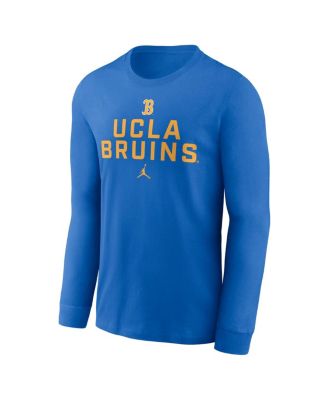 Men's Blue UCLA Bruins 2025 Sideline Performance Long Sleeve T-Shirt
