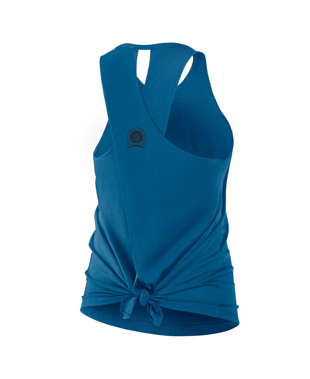 Nike Women's Navy Tennessee Titans Glory Crisscross Performance Tank Top In Blue