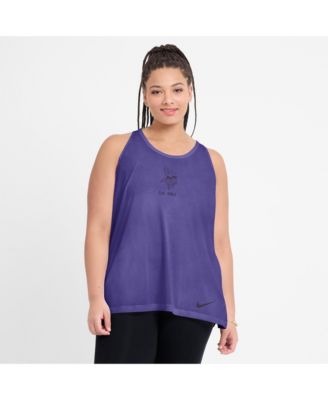 Nike Women's Purple Minnesota Vikings Glory Crisscross Performance Tank Top