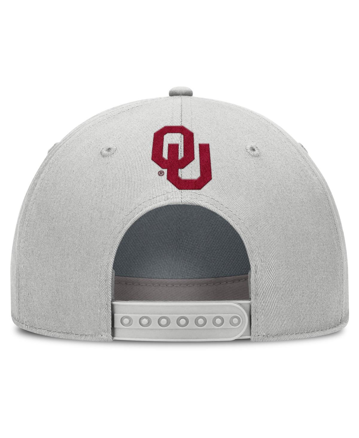 Jordan Men's Gray Oklahoma Sooners 2025 Sideline Dust Pinched Rise Adjustable Hat In Gray