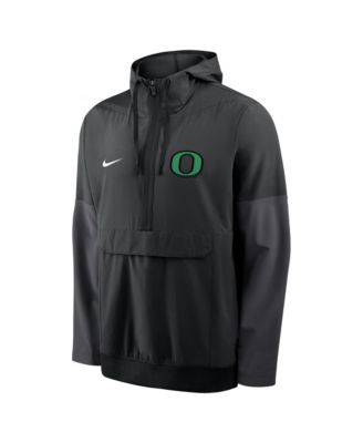 Nike Men's Black Oregon Ducks Anorak Half-Zip Hoodie Jacket - Macy's