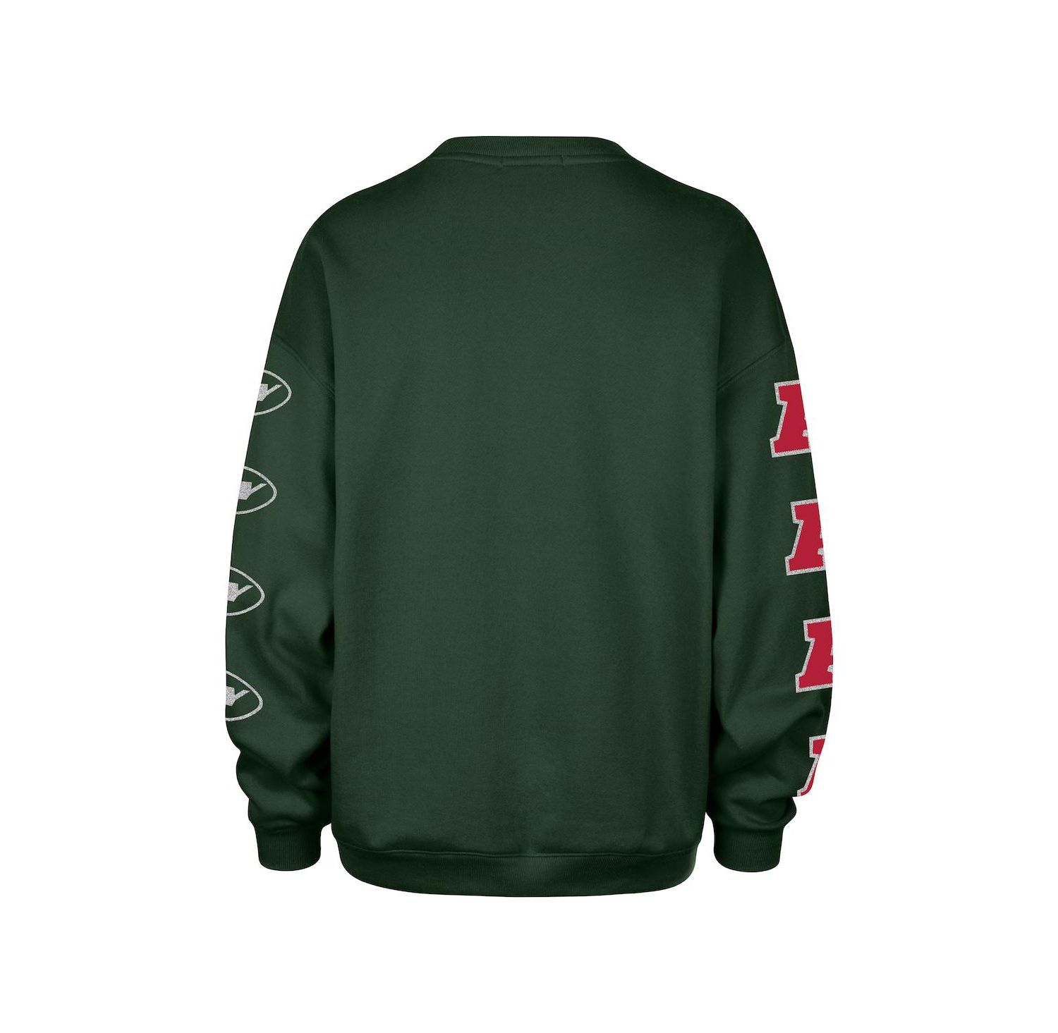 Women's Green New York Jets Go Big Oversized Pullover Sweatshirt
