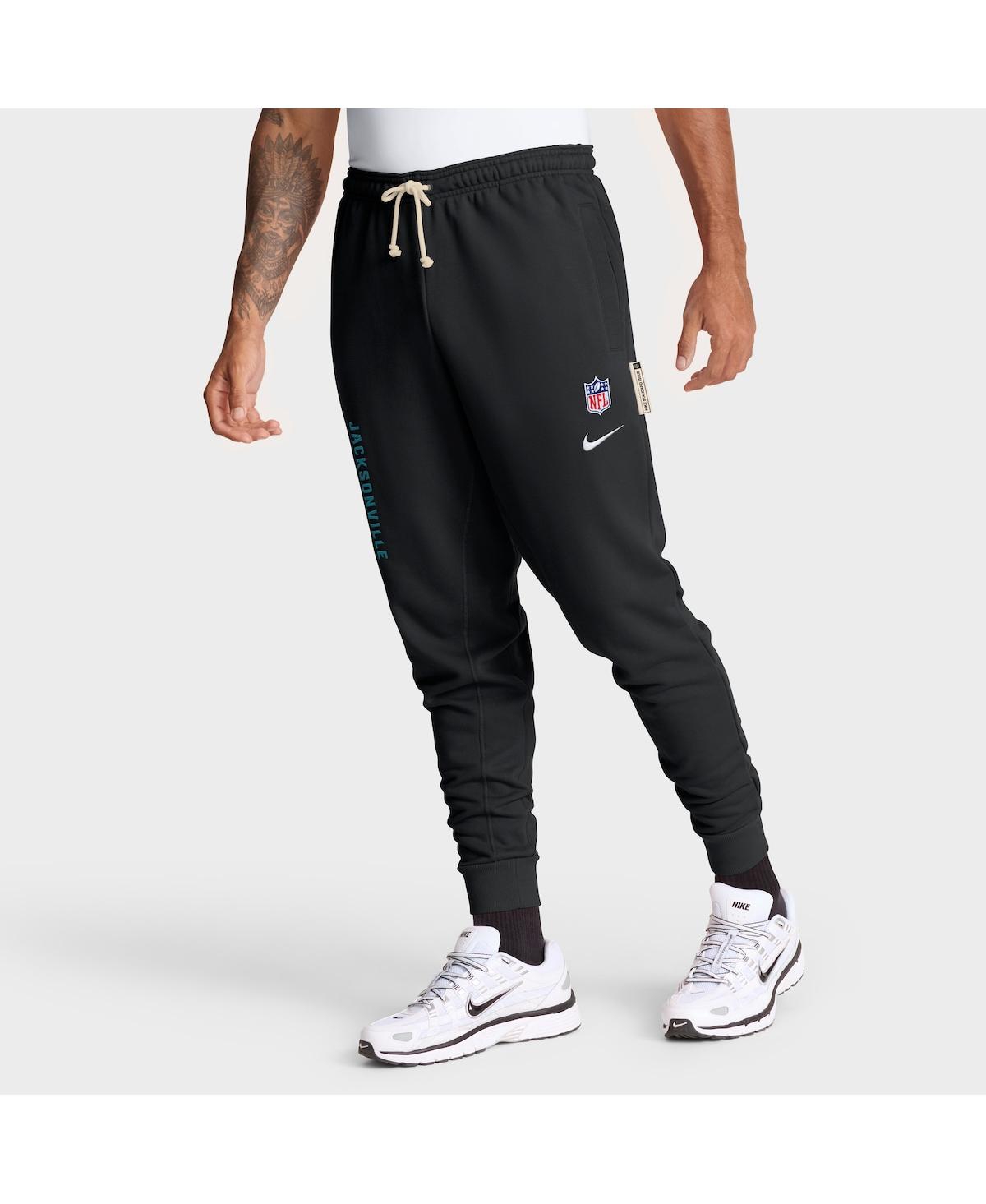 Nike Anthracite Los Angeles Chargers Sideline Standard Issue Ground Game Dri-fit Taper Pants In Black