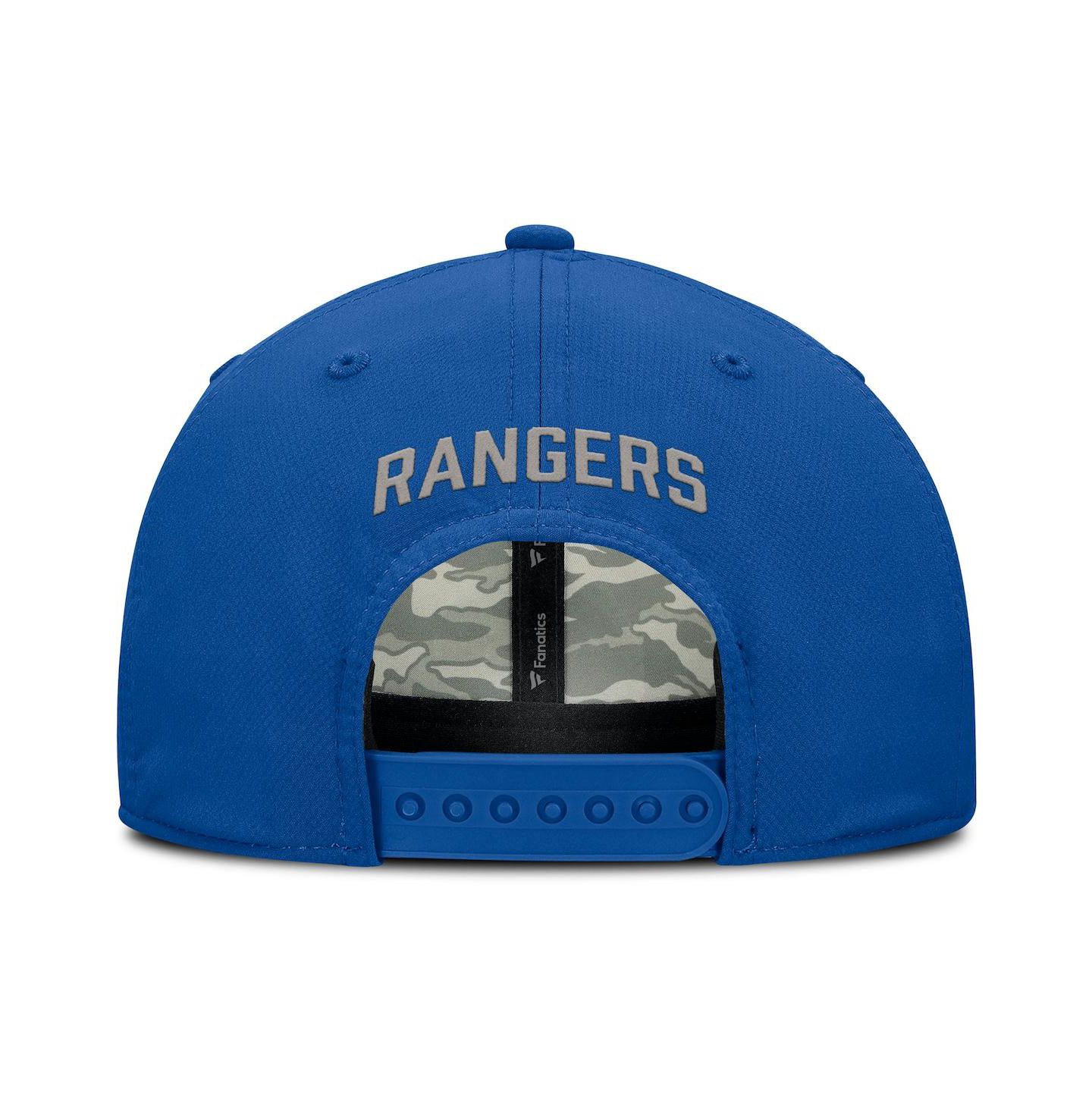 Мужская кепка Fanatics Blue New York Rangers Homage Adjustable Hat — фото 4