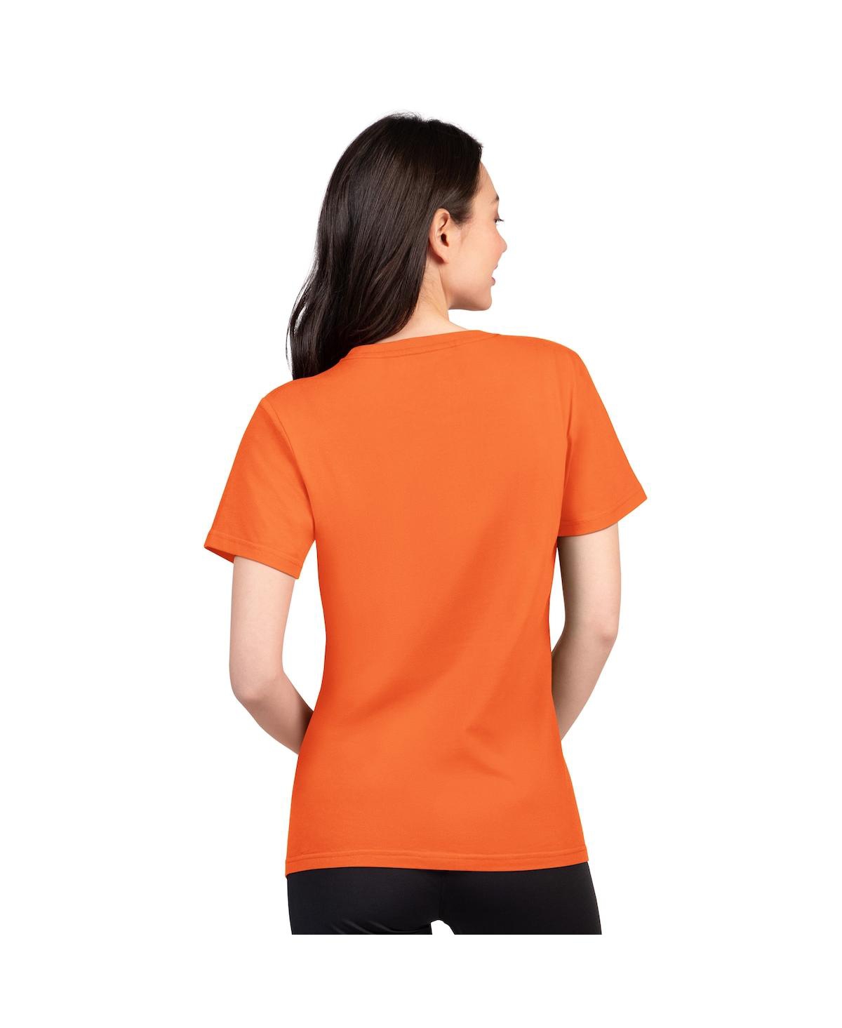G-iii 4her By Carl Banks Women's Orange Denver Broncos Super-slim Lightweight Winning Crew T-shirt In Orange