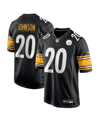 Nike - Men's Kaleb Johnson Black Pittsburgh Steelers Team Game Jersey