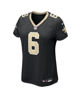 Women's Tyler Shough Black New Orleans Saints Game Jersey