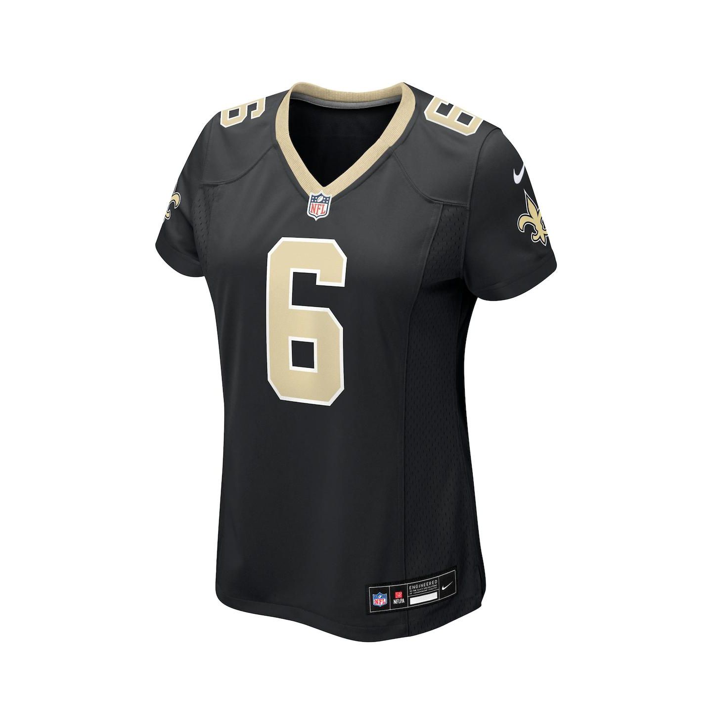 Женский топ Nike Tyler Shough Black New Orleans Saints Game Jersey — фото 3