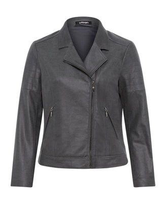 Women's Coated Biker Jacket