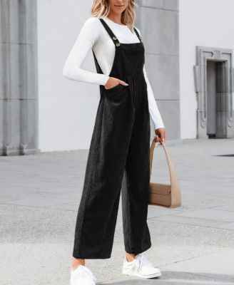 Women's Jumpsuit Corduroy Wide-Leg Overalls