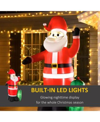 8ft Christmas Inflatable Santa Claus w/ Gift Bag Outdoor Decorations