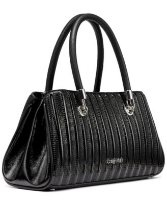 Brigette Patent Piping East West Convertible Satchel